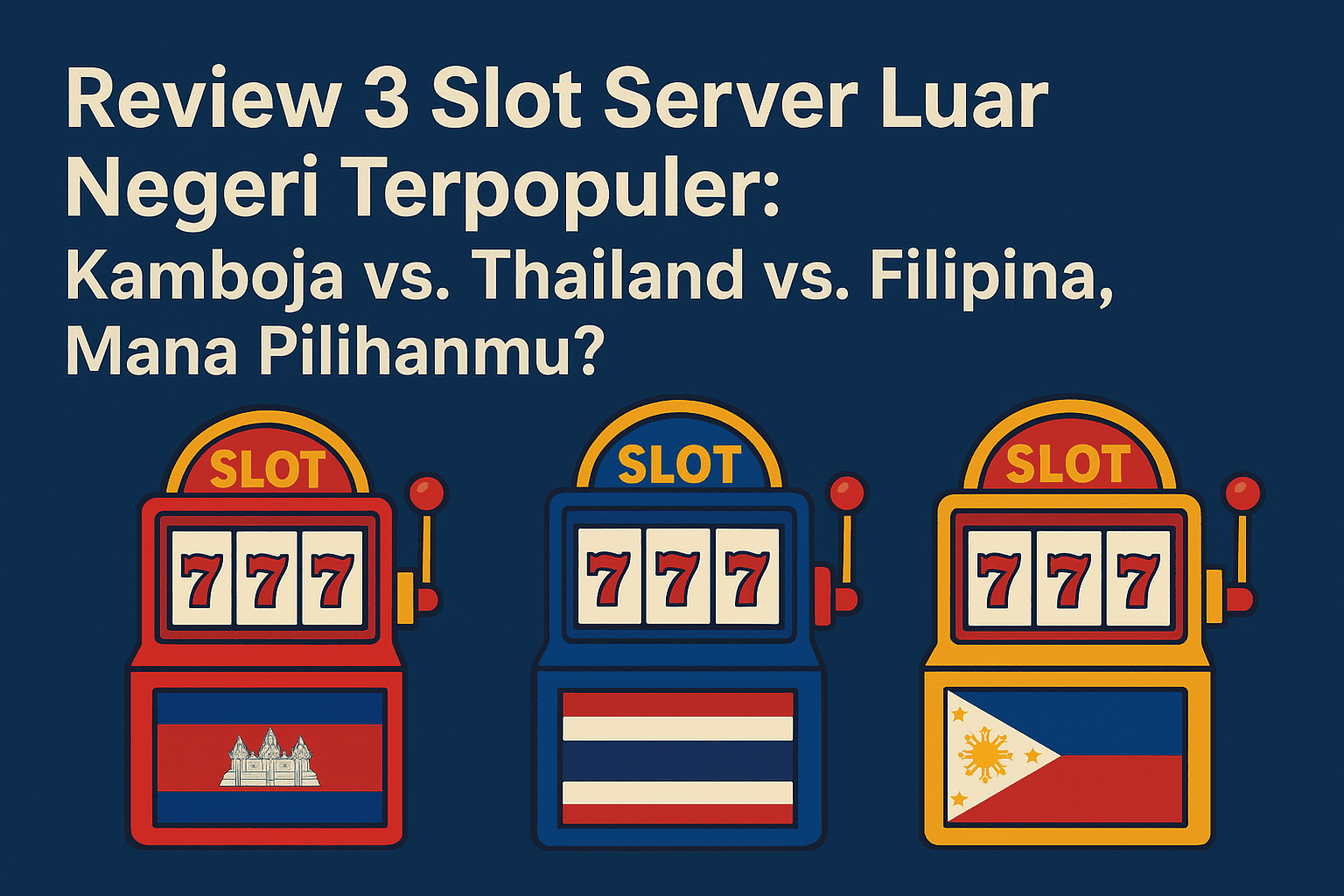 Review 3 Slot Server Luar Negeri Terpopuler: Kamboja vs. Thailand vs. Filipina, Mana Pilihanmu?